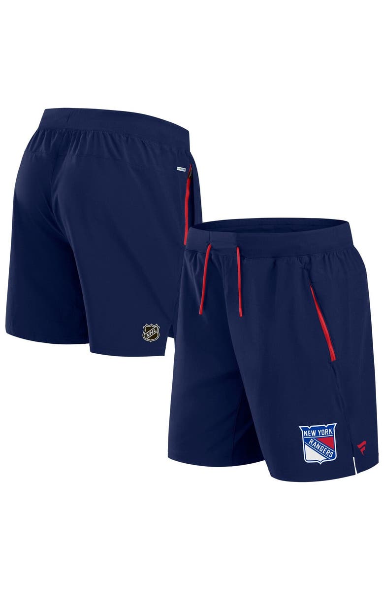 FANATICS Men's Fanatics  Navy New York Rangers Authentic Pro Rink Performance Shorts, Alternate, color, 