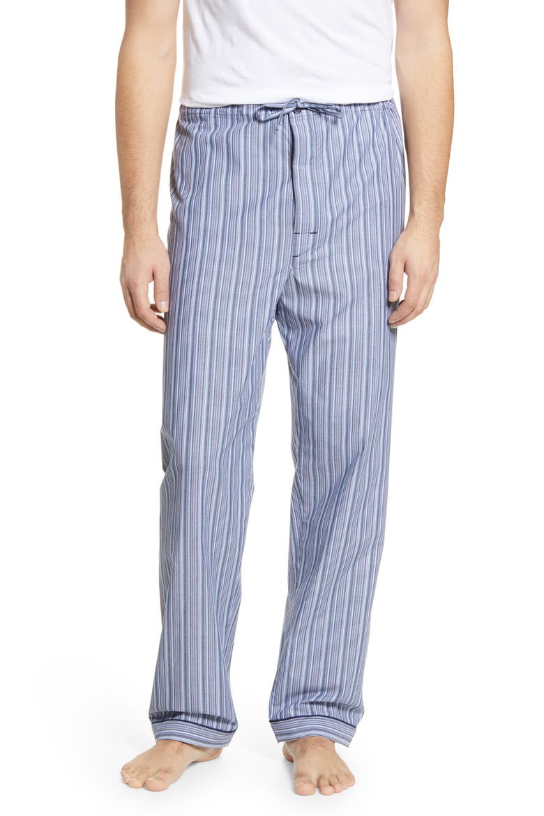 Bedford Cotton Pajamas, Alternate, color, BLUE