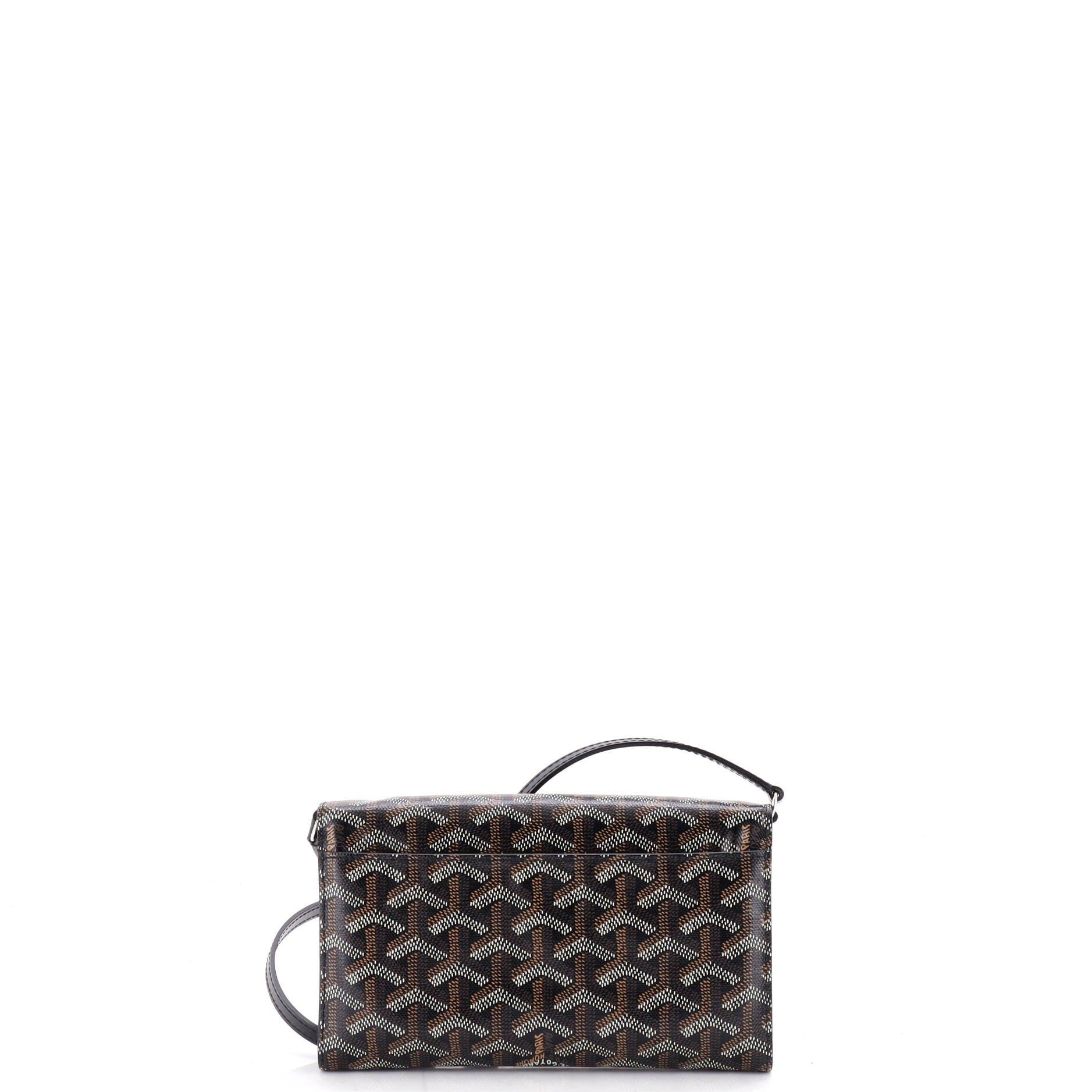 Varenne Continental Wallet with Strap Coated Canvas, Alternate, color, Black