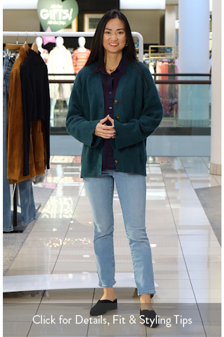 Jackson Rib V-Neck Cotton Blend Cardigan video