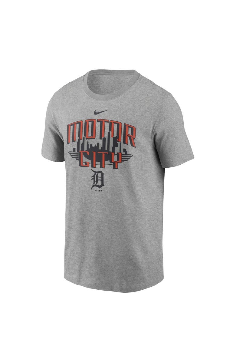 Nike Men's Nike Heathered Gray Detroit Tigers Motor City Local Team T-Shirt, Alternate, color, 