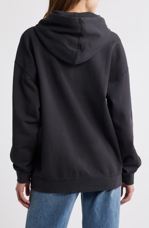 Ganni Isoli Cherries Oversize Organic Cotton Hoodie In Phantom