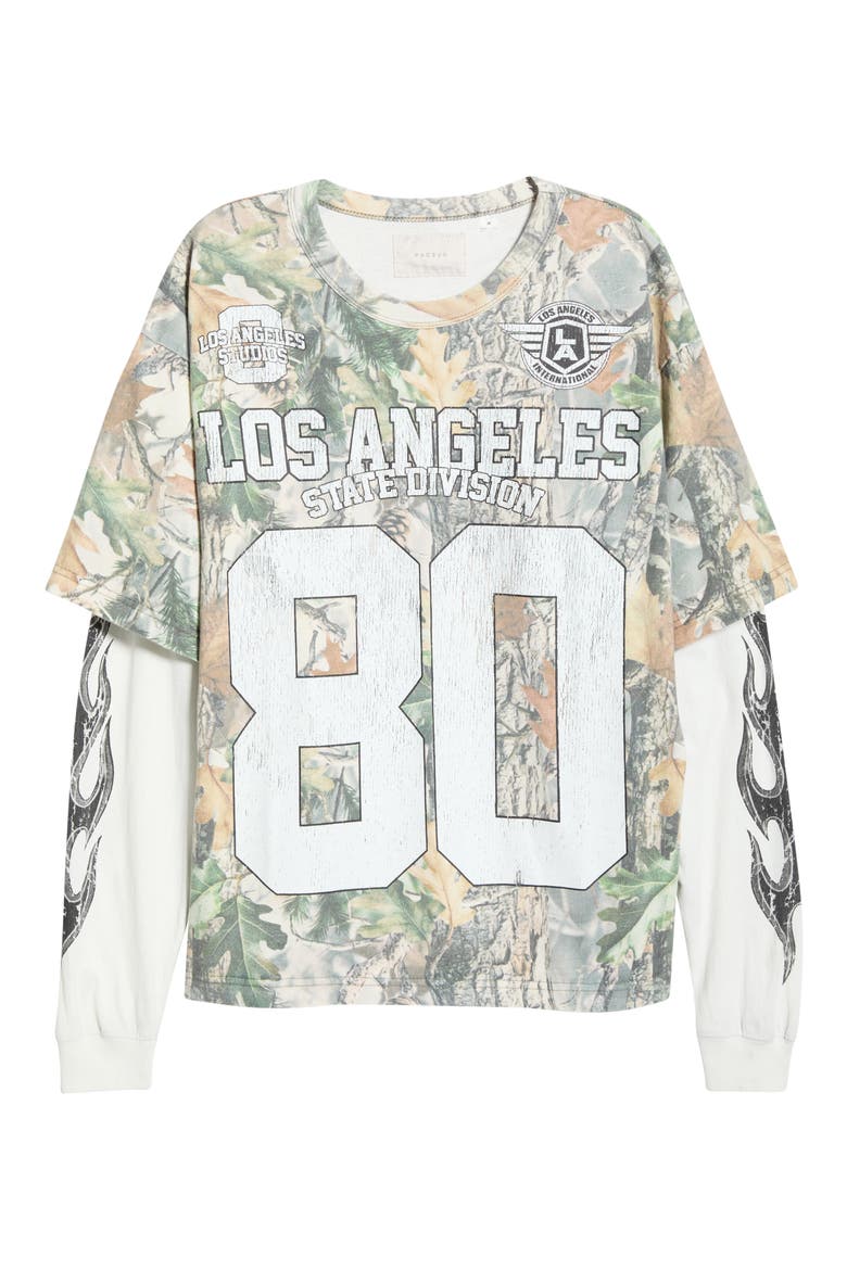 Division 80 Layered Cotton Graphic T-Shirt, Alternate, color, CAMOUFLAGE