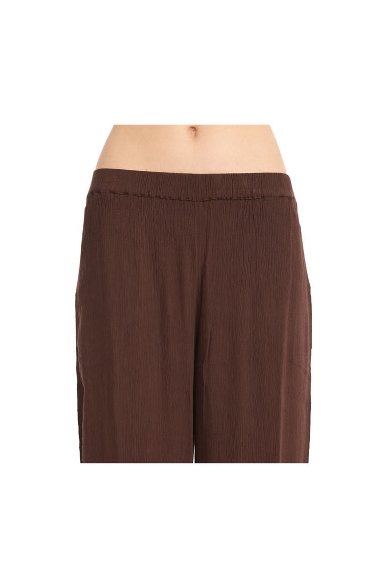 Resort Beach Pants Cover-Up, Alternate, color, Brown