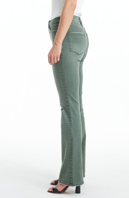 Shop Bayeas Emily High Waist Distressed Flare Jeans