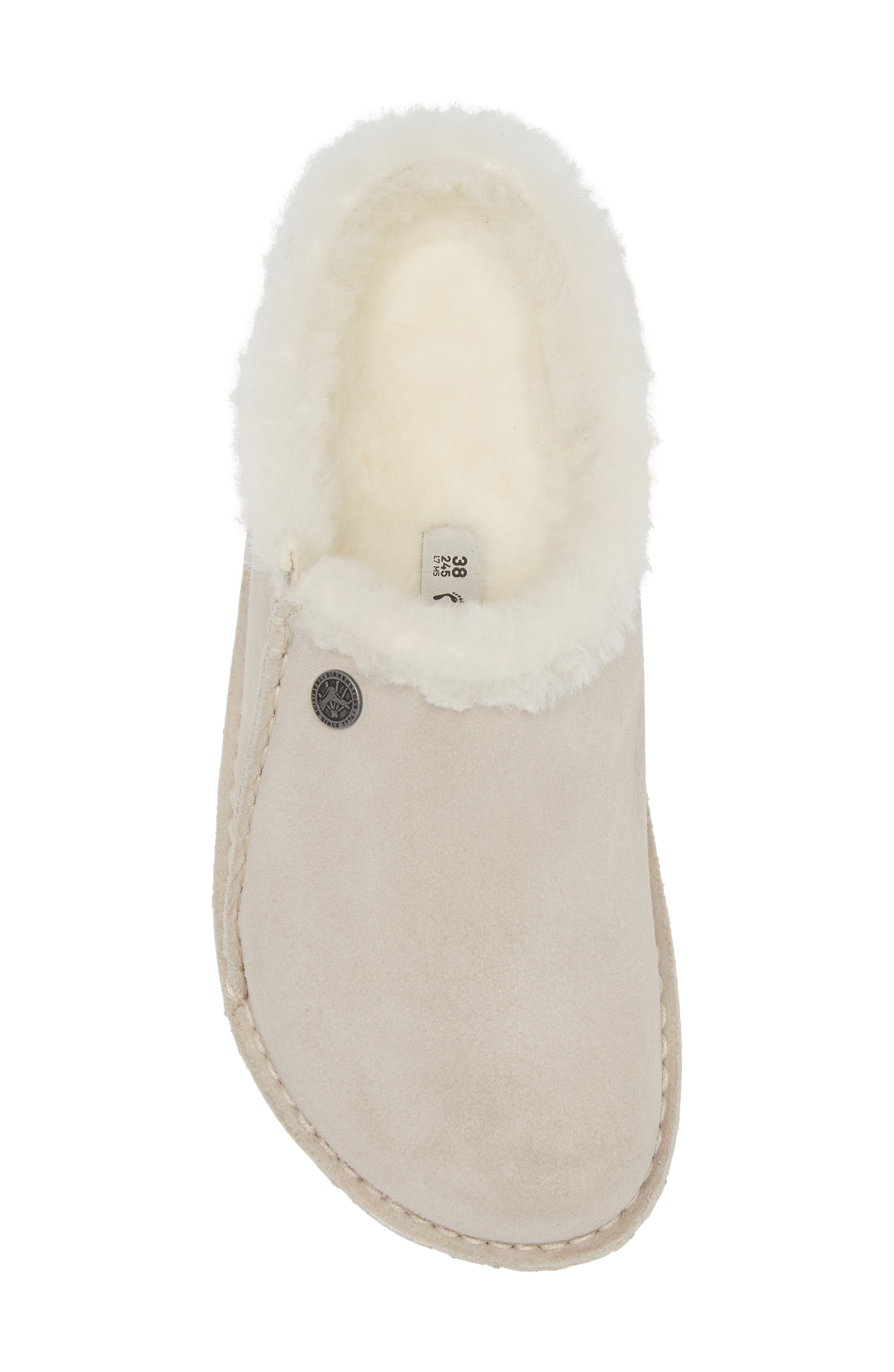Birkenstock Zermatt Genuine Shearling Lined Slipper, Alternate, color, White