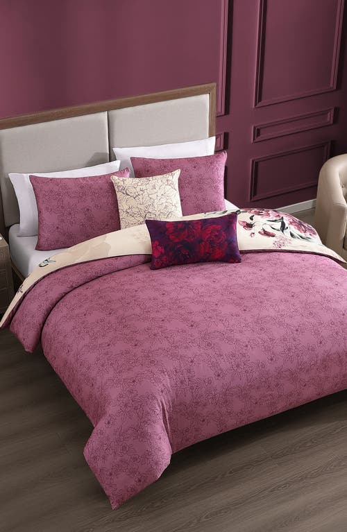 Bebejan Abstract Vines Comforter Set In Purple