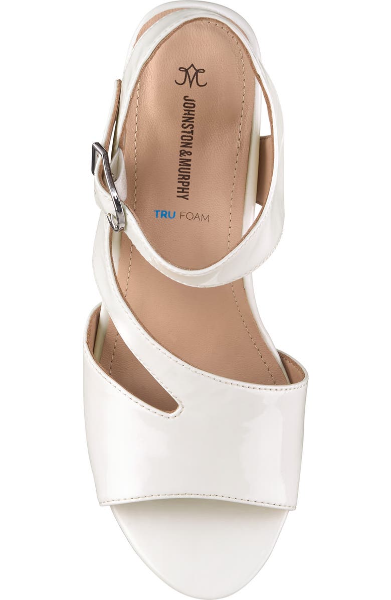 Johnston & Murphy Samantha Slingback Sandal, Alternate, color, White Patent Leather