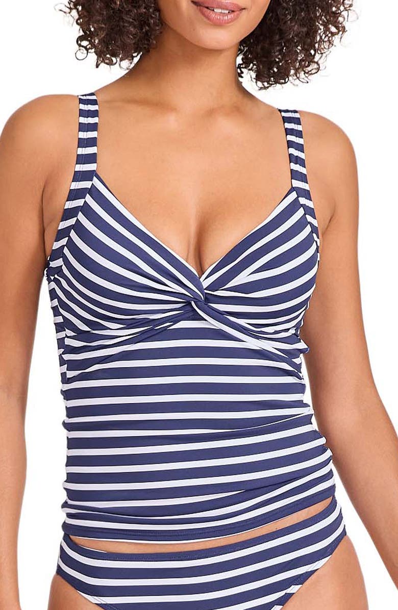 Tommy Bahama Coastline Stripe Tankini Top, Main, color,