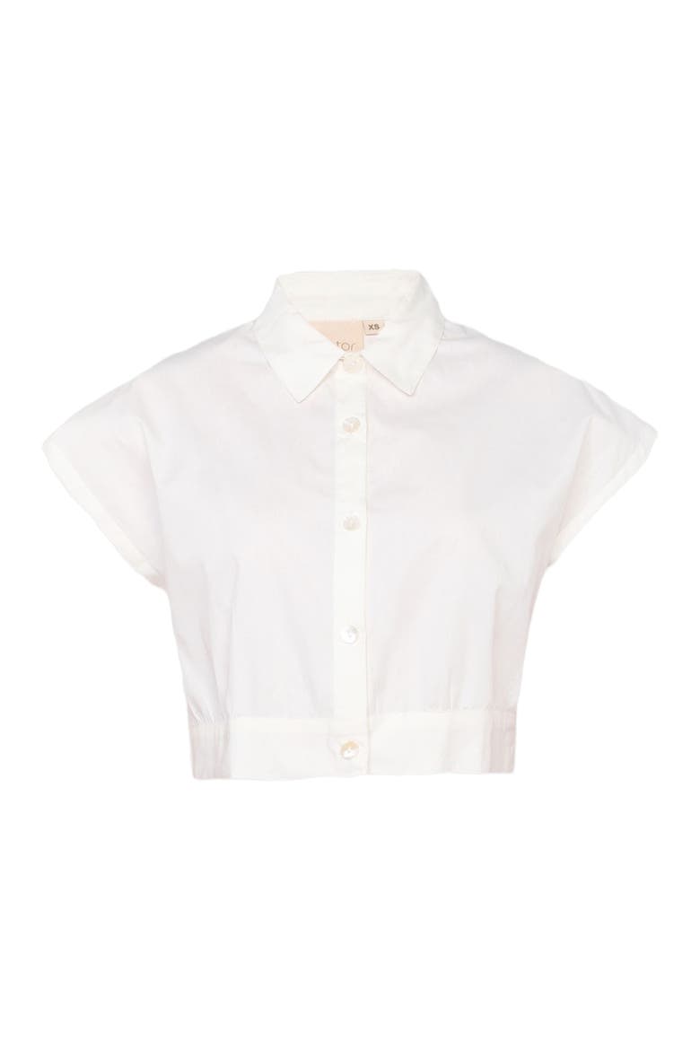 Oversized Crop Shirt, Alternate, color, Off-white