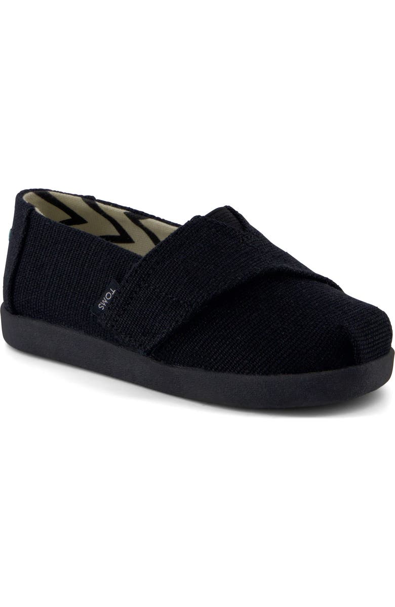 TOMS Kids' Alpargata Sneaker, Main, color, Black