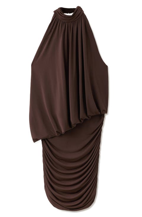 Drape Sleeveless Minidress