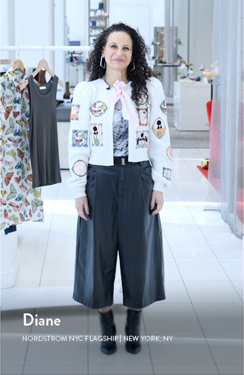 Kitty Stace Face Frame Wool Blend Cardigan, sales video thumbnail