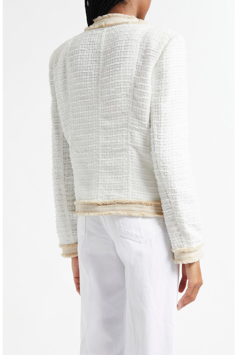 Agnes Tweed Jacket, Alternate, color, BLANCBISC