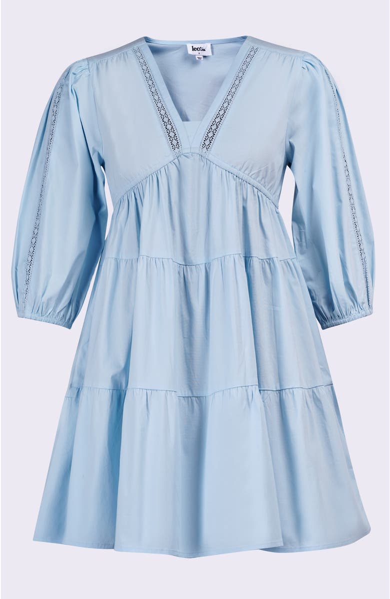 Leota Zariah Empire Waist Mini Dress, Alternate, color, Wispy Blue