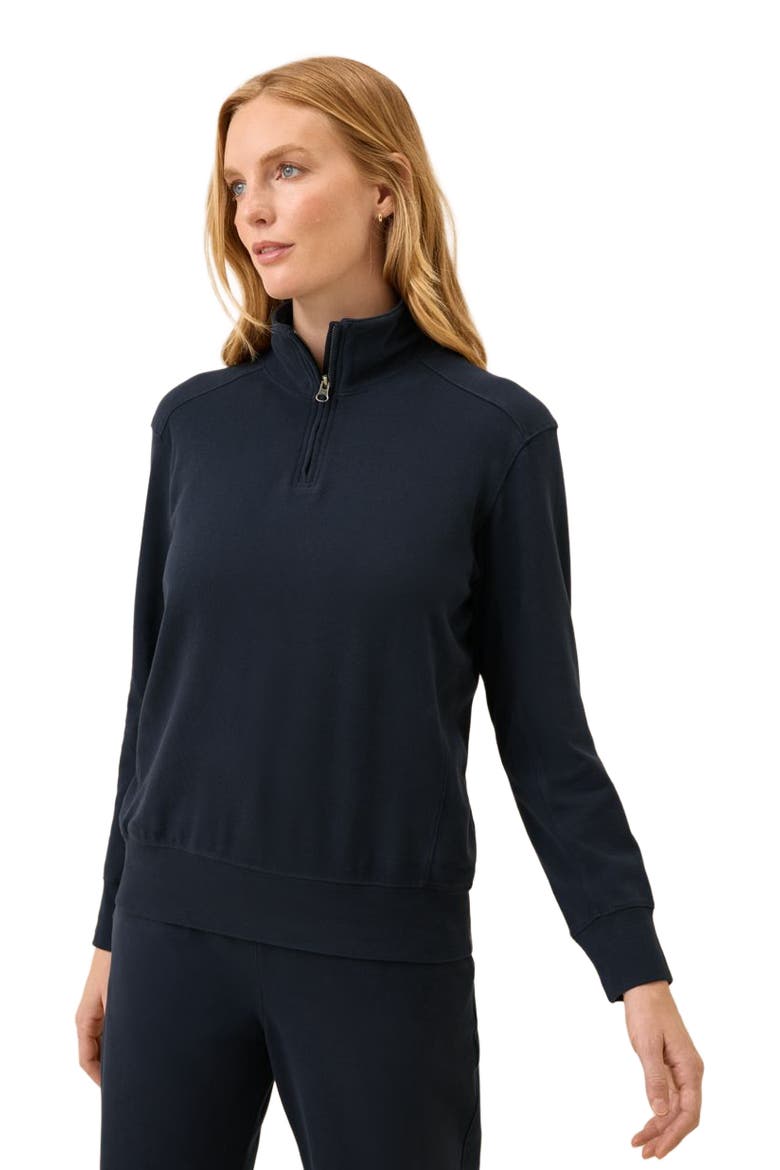 CloudKnit Half Zip, Alternate, color, Midnight Blue