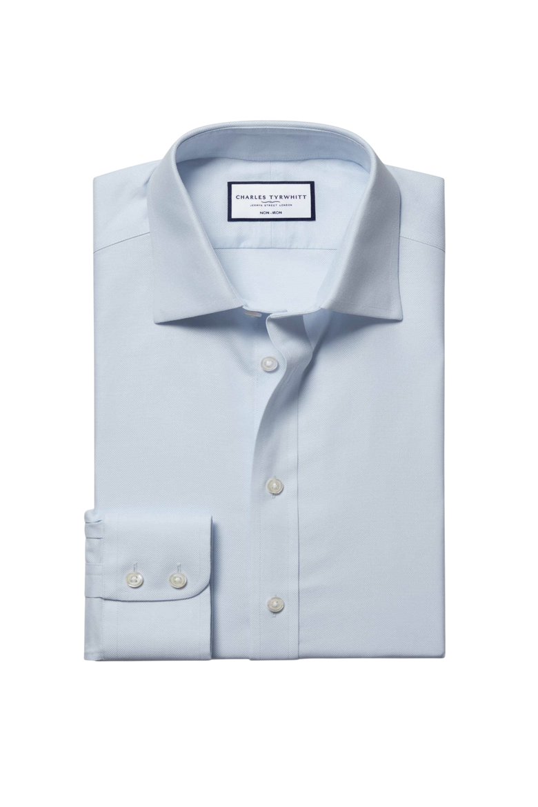 Non-Iron Royal Oxford Shirt, Alternate, color, Ice Blue