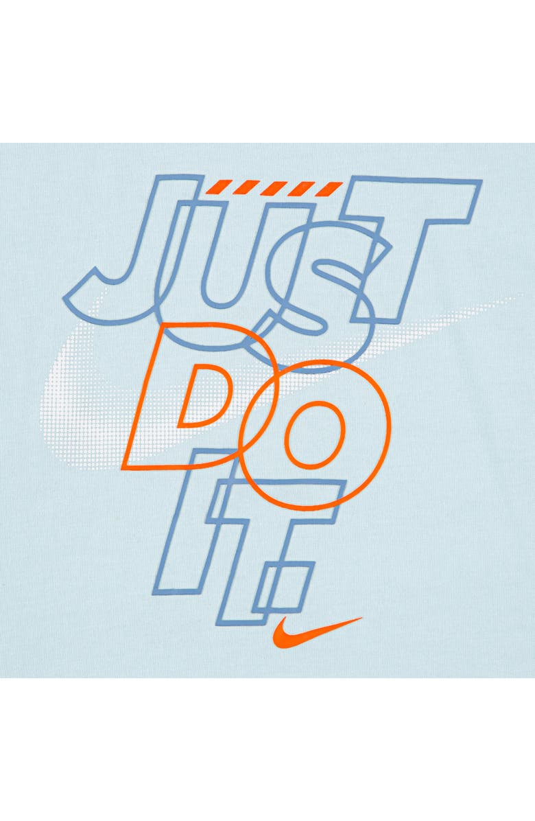 Nike Kids' Rhythm T-Shirt & French Terry Shorts Set, Alternate, color, Blue Beyond