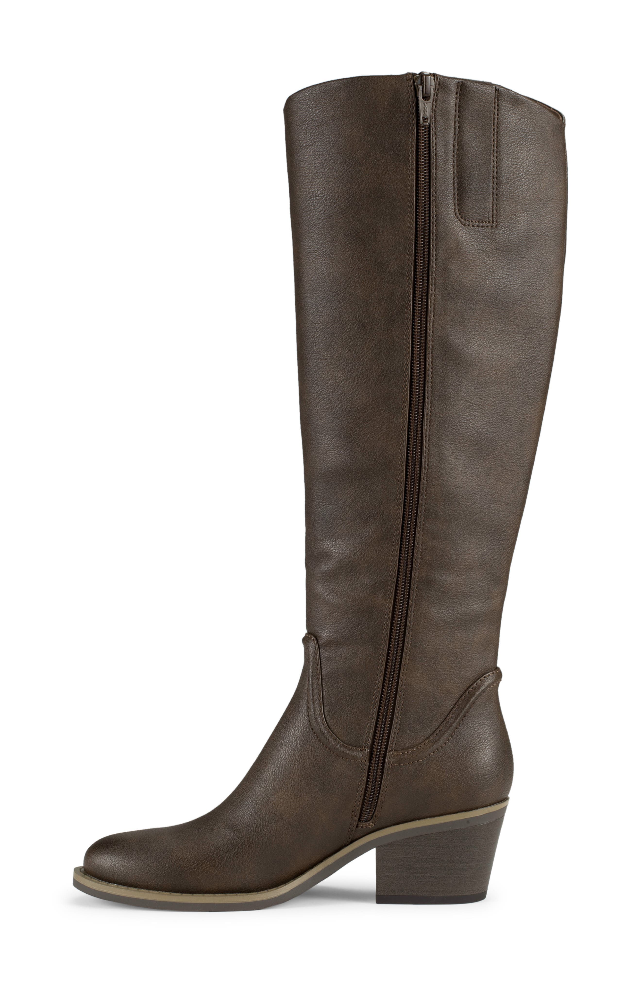 Laryssa Riding Boot, Alternate, color, DARK BROWN