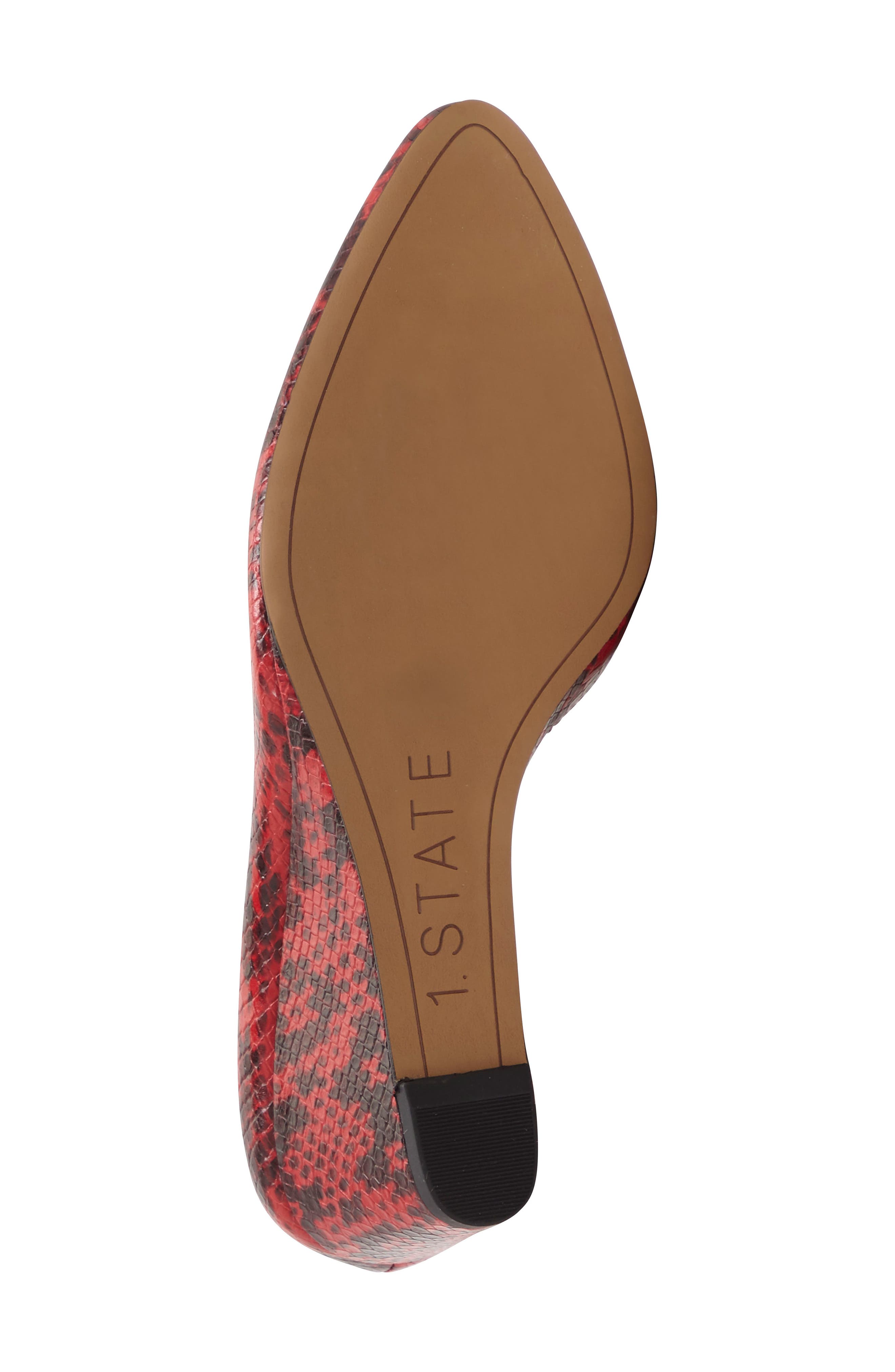 Melman2 Half d'Orsay Wedge Pump, Alternate, color, SCARLET