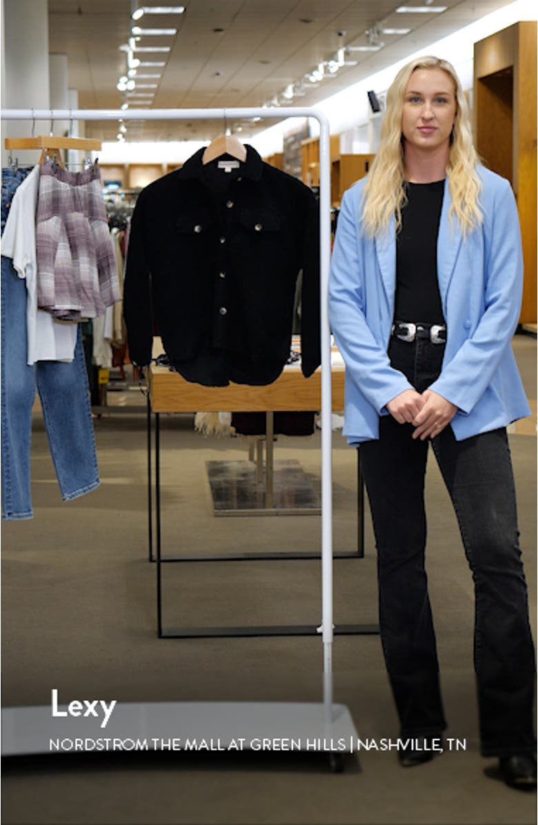 Kids' Textured Fleece Button-Up Shirt, sales video thumbnail