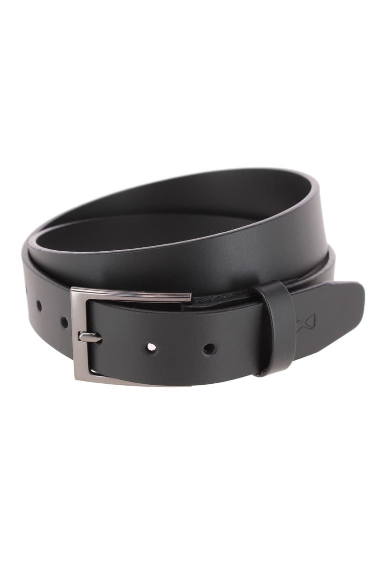 Conall 35mm Chageable Buckle Geniune Leather Belt, Main, color, Black