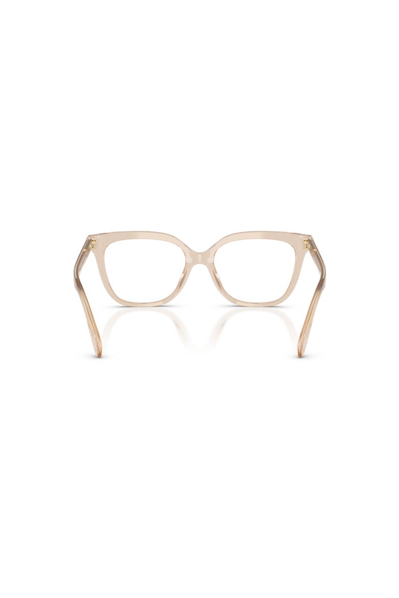 54mm Square optical glasses, Alternate, color, Beige