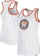 New Era Women's New Era White Houston Astros Gameday Pinstripe Tank Top