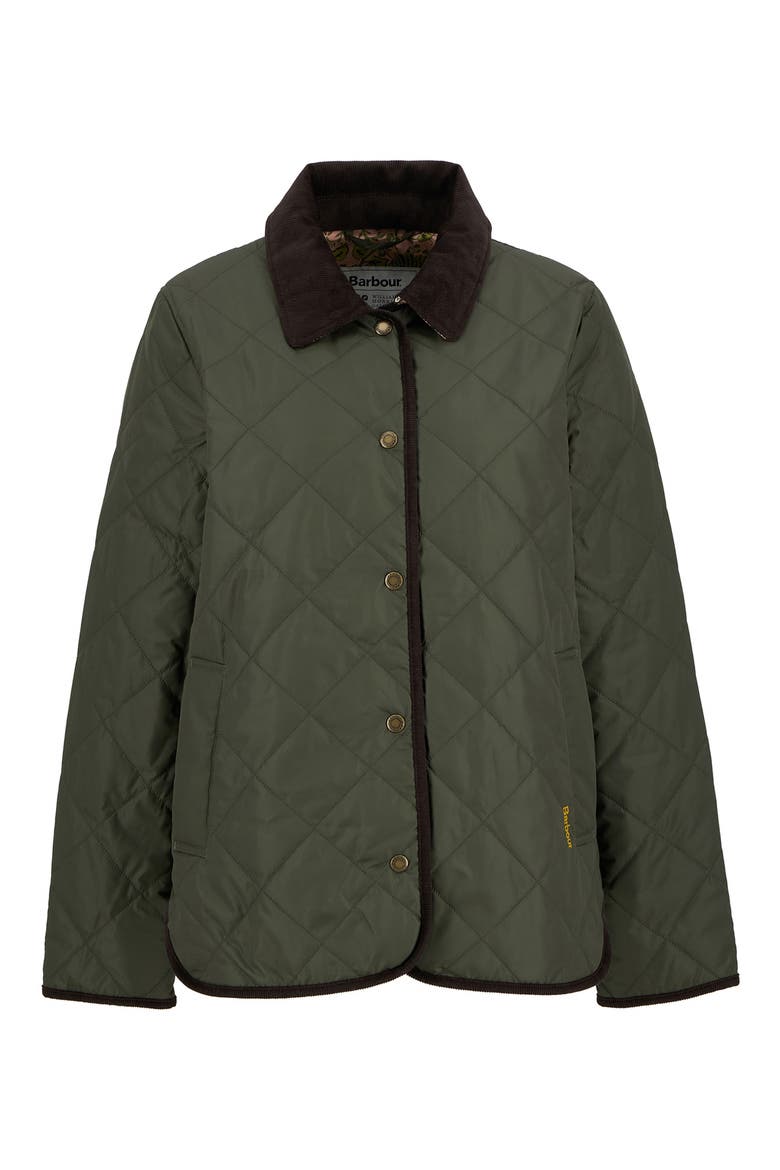 Isabella Quilted Jacket, Alternate, color, OLIVE/ EYEBRIGHT