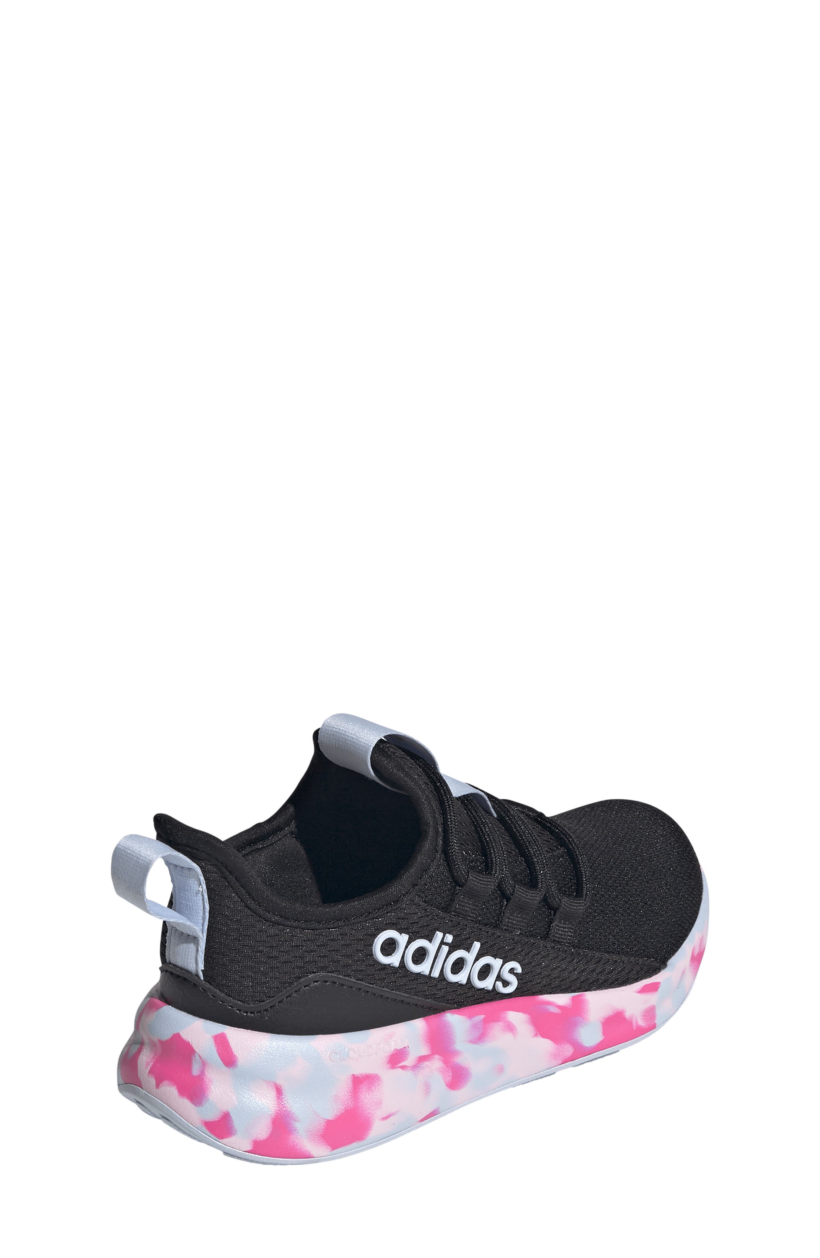 adidas Kids' Lite Racer Adapt 8.0 Sneaker, Alternate, color, Black/ Crystal Sky/ Shock Pink