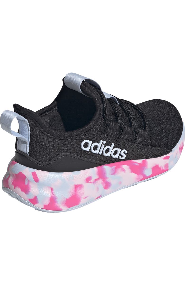 adidas Kids' Lite Racer Adapt 8.0 Sneaker, Alternate, color, Black/ Crystal Sky/ Shock Pink