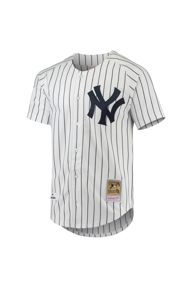 Men's Mitchell & Ness Derek Jeter White New York Yankees 1997 Cooperstown Collection Authentic Jersey, Alternate, color, White