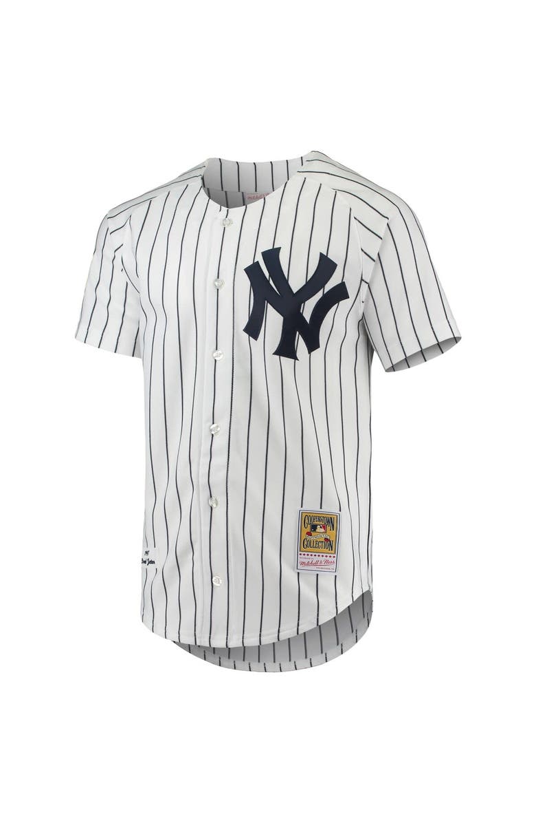 Mitchell & Ness Men's Mitchell & Ness Derek Jeter White New York Yankees 1997 Cooperstown Collection Authentic Jersey, Alternate, color, White