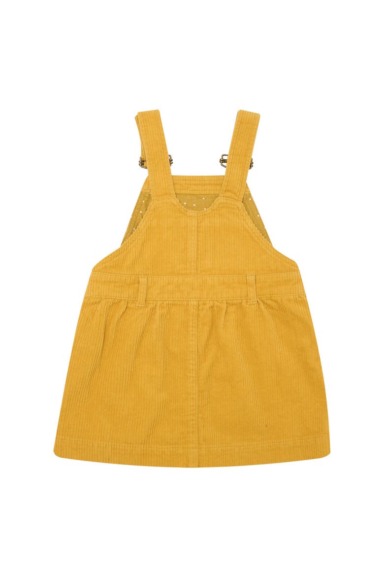 Corduroy Overall Dress, Alternate, color, Ochre
