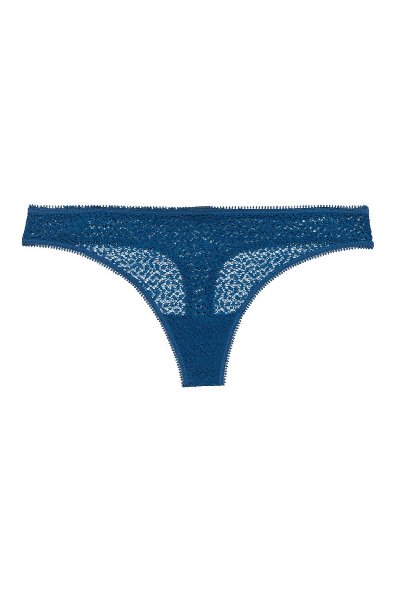 Modern Lace Thong, Alternate, color, POSEIDON