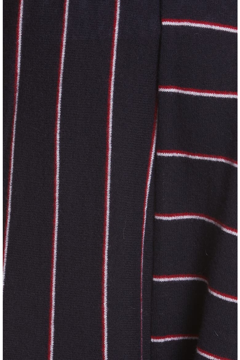 Stripe Wool Knit Crop Pants, Alternate, color, INK