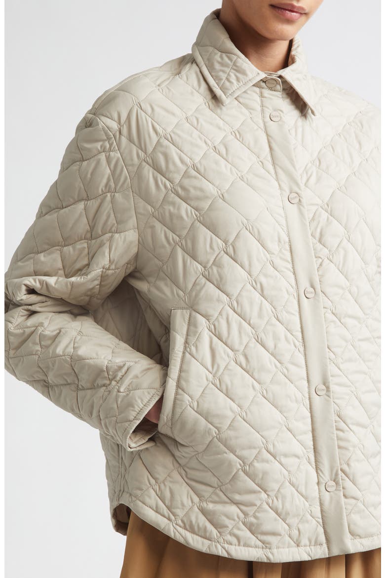 Ecoage Quilted Shirt Jacket, Alternate, color, 1985 CHAMPAGNE