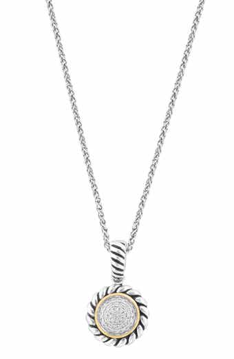 Diamond Sterling Silver Pendant Necklace