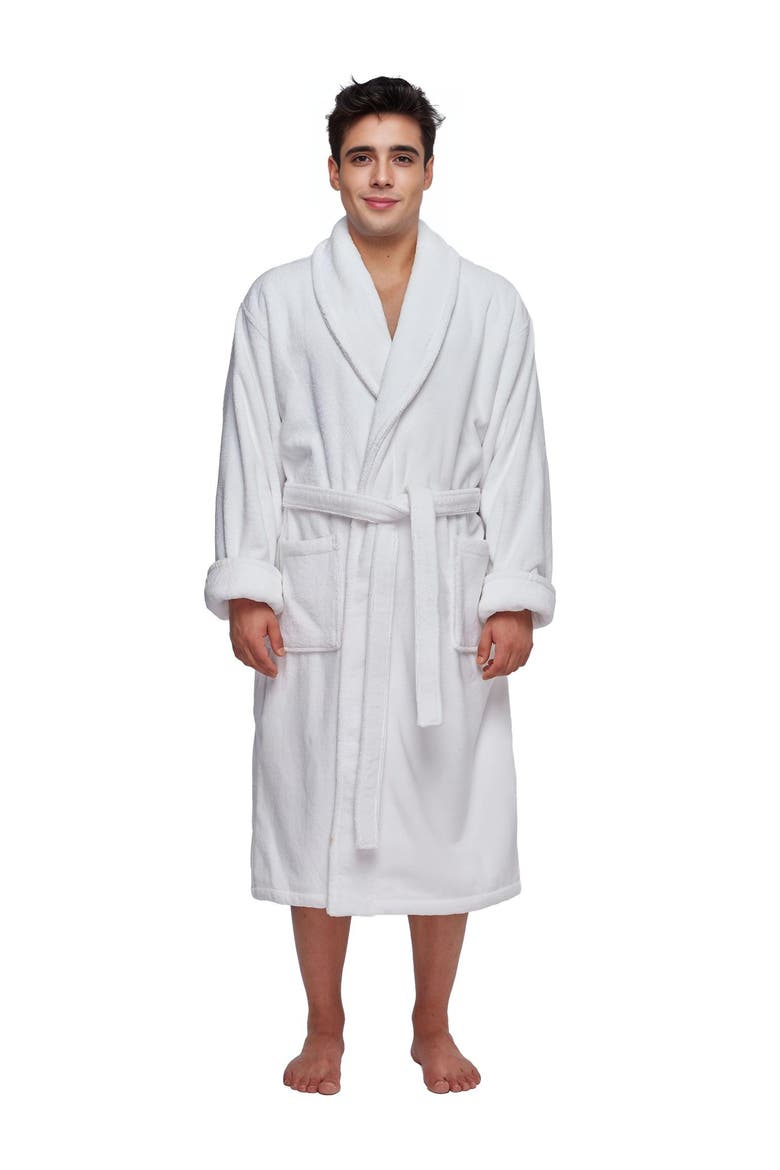 Men's Luxury Turkish Cotton Heavy Robe, Main, color, White