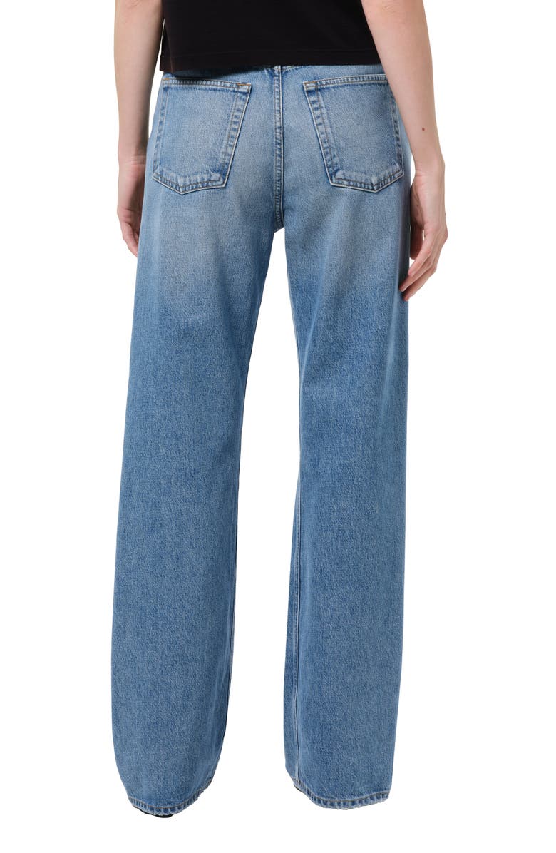 AGOLDE Loose Wide Leg Jeans, Alternate, color, Outbreak Md Worn Ind Cut Roll