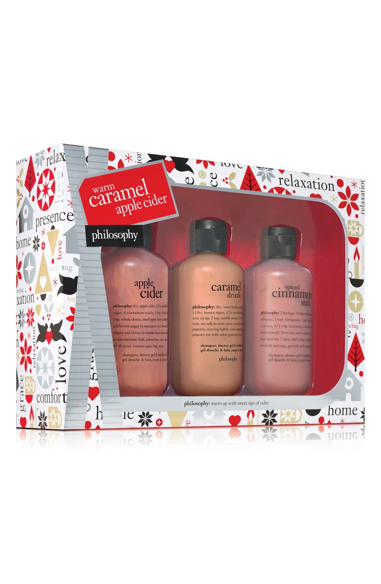 philosophy warm caramel apple cider set, Main, color,