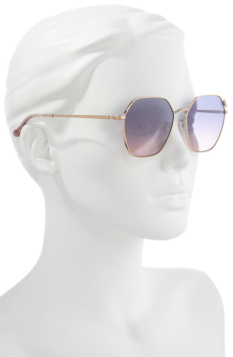 COACH 58mm Gradient Geometric Sunglasses, Alternate, color, 