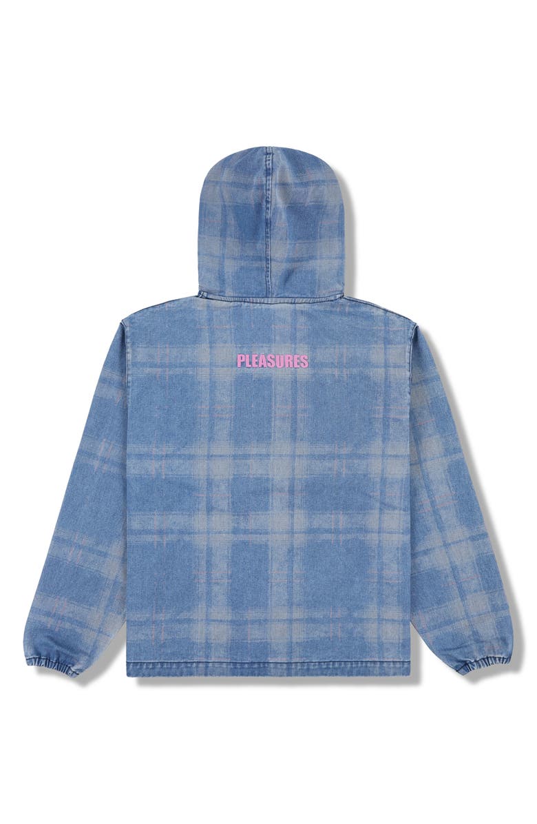PLEASURES Experiment Zip Poncho Hoodie, Alternate, color, Indigo