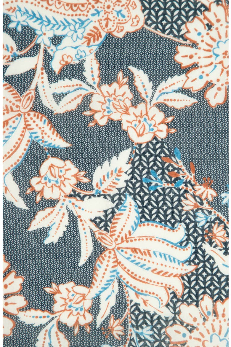 Paisley Floral Ruana, Alternate, color, NAVY MULTI