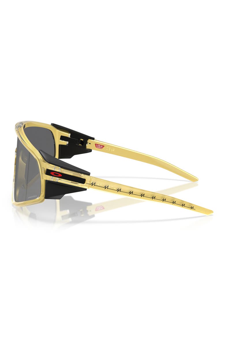 x Patrick Mahomes II Latch™ Panel 35mm Small Prizm™ Rectangular Shield Sunglasses, Alternate, color, BLACK GOLD