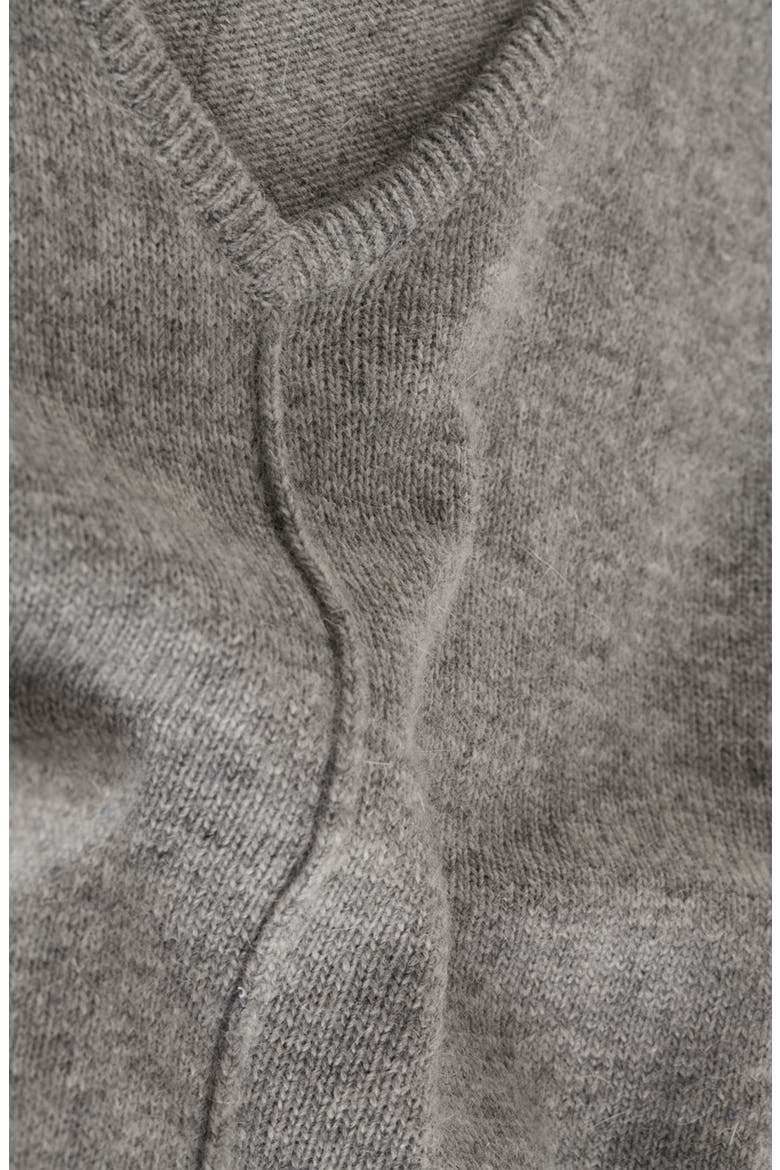Mixed Media Drop Shoulder Sweater, Alternate, color, LIGHT GREY