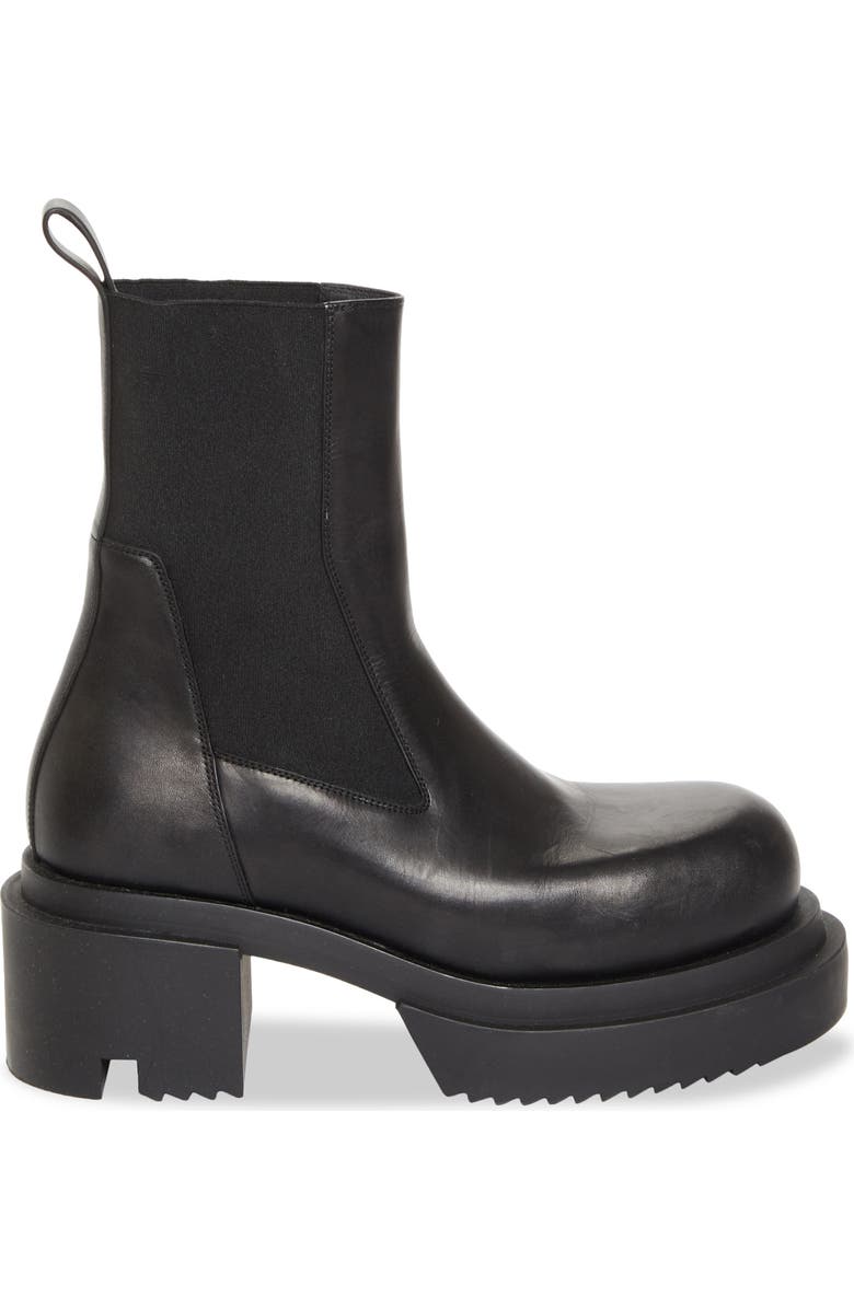 Rick Owens Hollywood Beatle Bogun Chelsea Boot, Alternate, color, Black