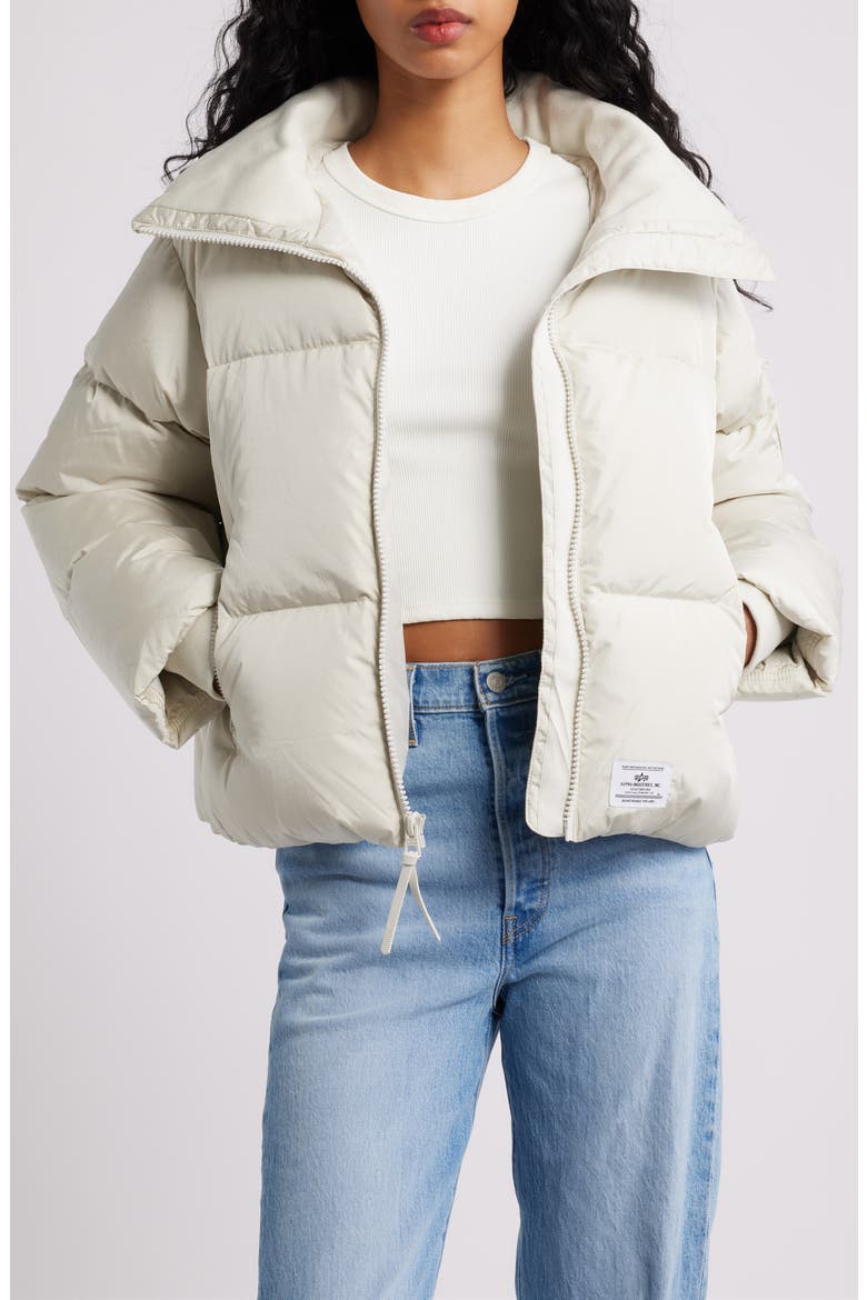 Sierra Puffer Jacket, Main, color, DUNE WHITE
