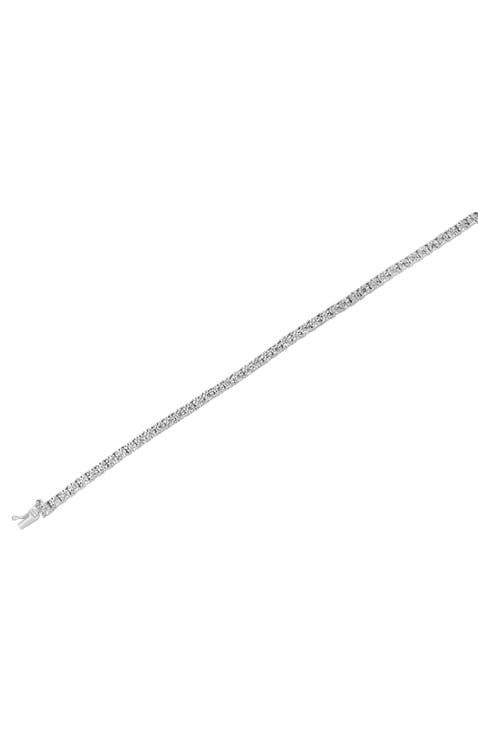 14K White Gold Endless Sparkle Diamond Tennis Bracelet