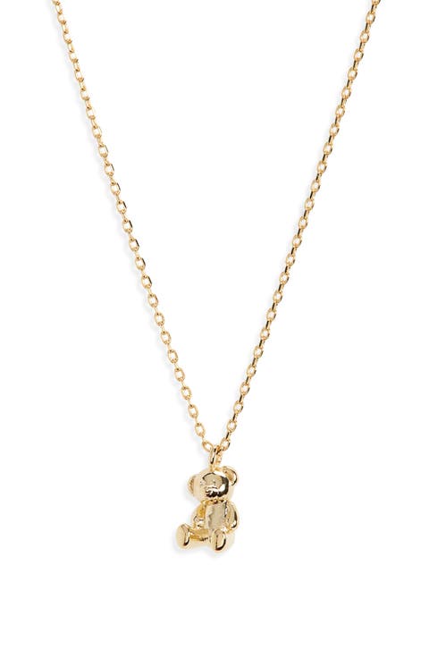 Teddy Bear Pendant Necklace